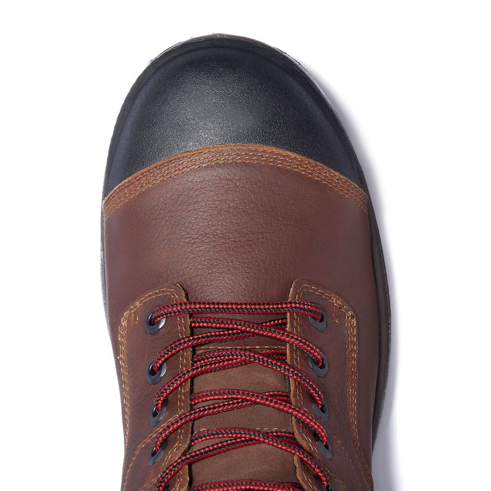 Botas de Trabajo Timberland Hombre Pro® Endurance Hd 8\" Comp Toe Marrones/Negras - Chile WEH-709214